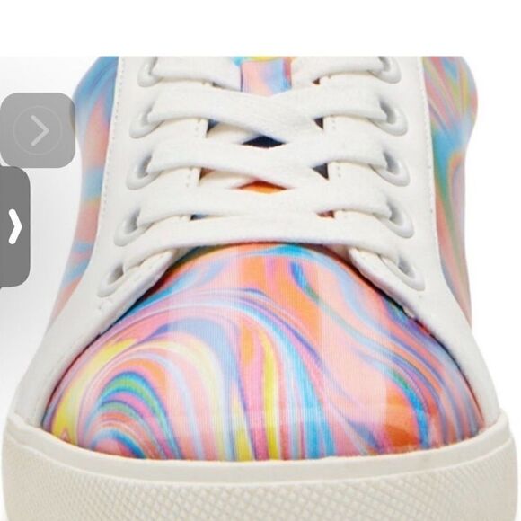 NIB Katy Perry Multicolor Art To Wear Fairycore Swirl Sneakers Size 6 - Picture 4 of 4